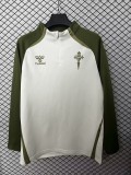 2025-26 Mens Celta  white Half Pull Sportswear Top