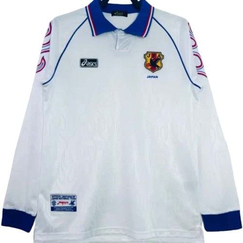 1998 Mens Japan Retro Home Long Sleeve soccer Jersey
