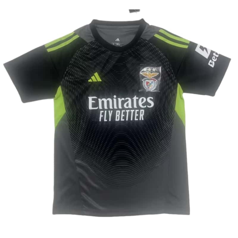 2025-26 Mens Benfica  goalkeeper black Soccer Jersey