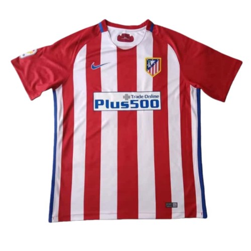 2016-17 Mens Retro Atletico Madrid Home soccer Jersey