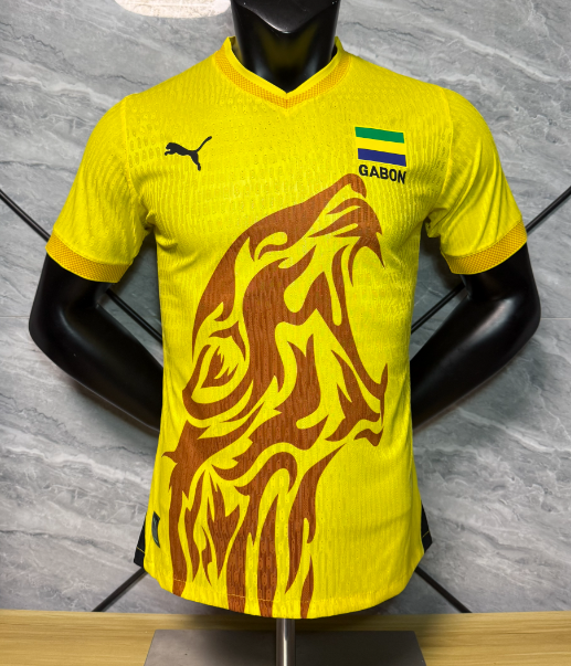 2026-27 Mens Gabon Yellow Player Version Soccer Jersey 