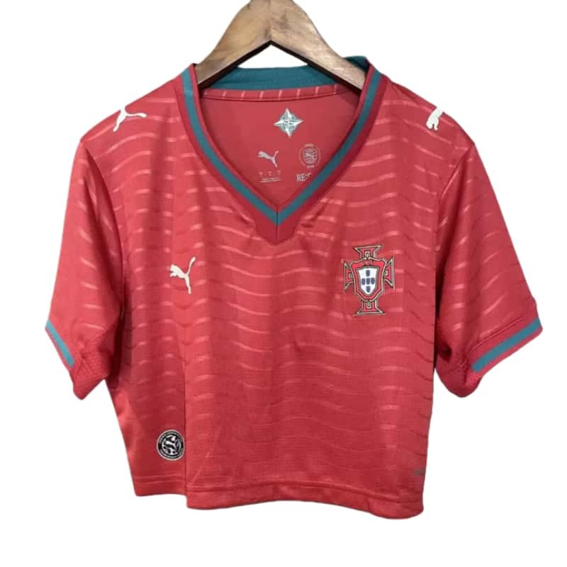 2026 Women  Portugal home Short soccer jersey