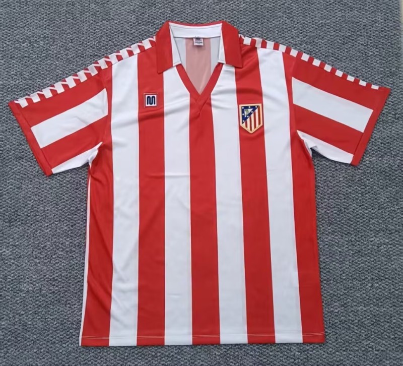 1982-83 Mens Retro Atletico Madrid Home soccer Jersey