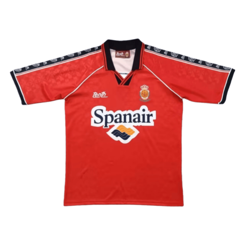 1996-97 Mens Mallorca home red  Retro soccer jersey