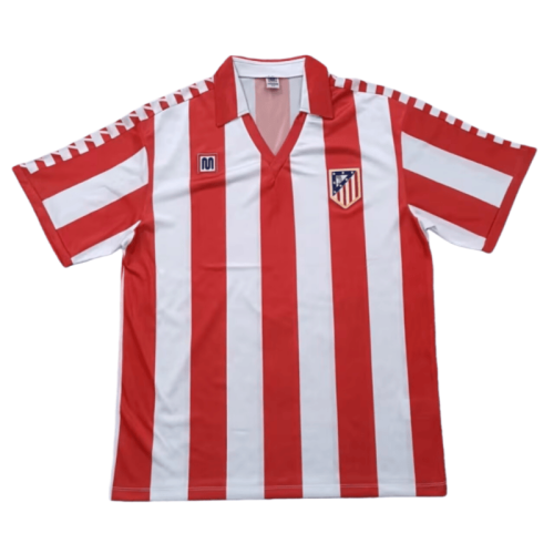 1982-83 Mens Retro Atletico Madrid Home soccer Jersey
