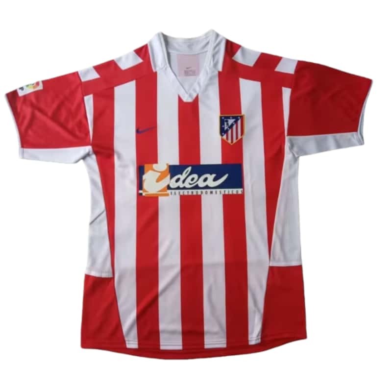 2002-03 Mens Retro Atletico Madrid Home soccer Jersey