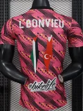 2025-26 Mens deportivo palestino RED Special Edition  Player version soccer jersey