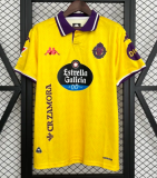 2025-2026 Mens  Real Valladolid Third Away Yellow Soccer Jersey