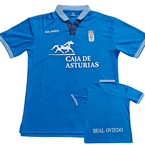 1996-1997  Retro Real Oviedo Home Soccer Jersey