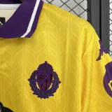 2025-2026 Mens  Real Valladolid Third Away Yellow Soccer Jersey