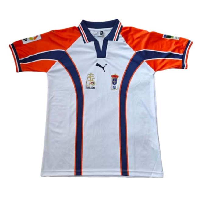 2001 Mens Real Oviedo Away Retro Soccer Jersey