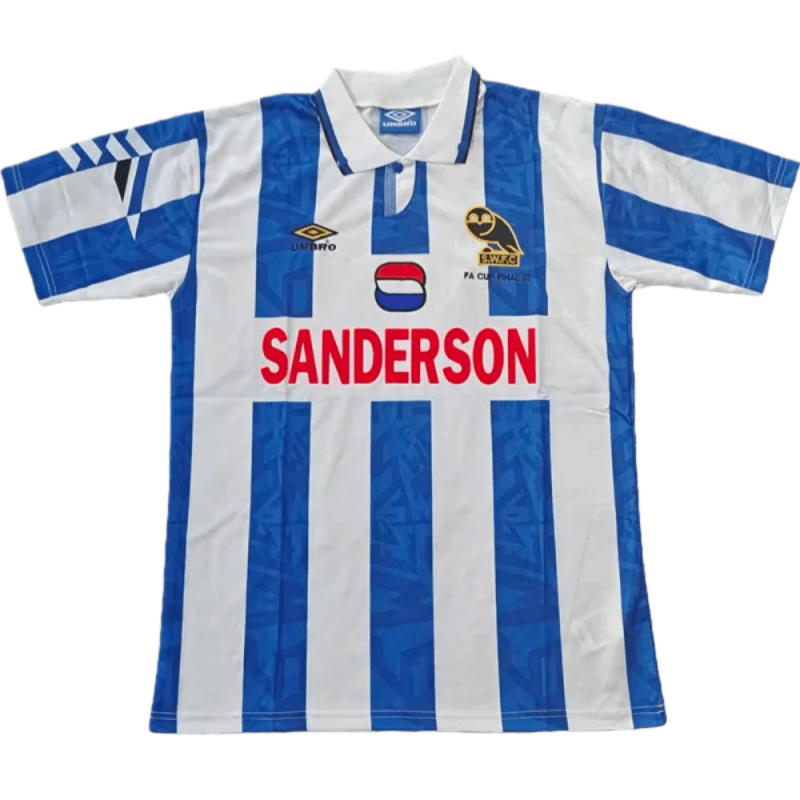 1992-1993 Mens Sheffield Wednesday Home Retro Soccer Jersey