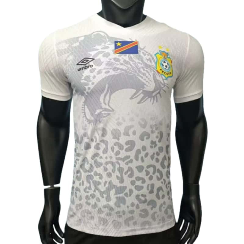 2026-27 Mens Democratic Congo  white Player version Soccer Jersey