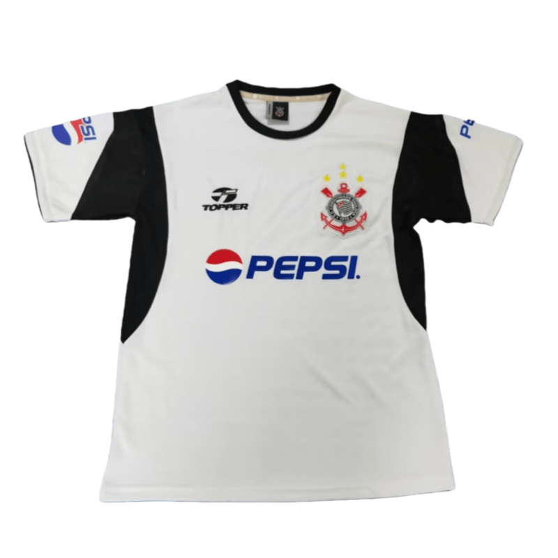 2003 Mens Corinthians  Retro Home Soccer Jersey