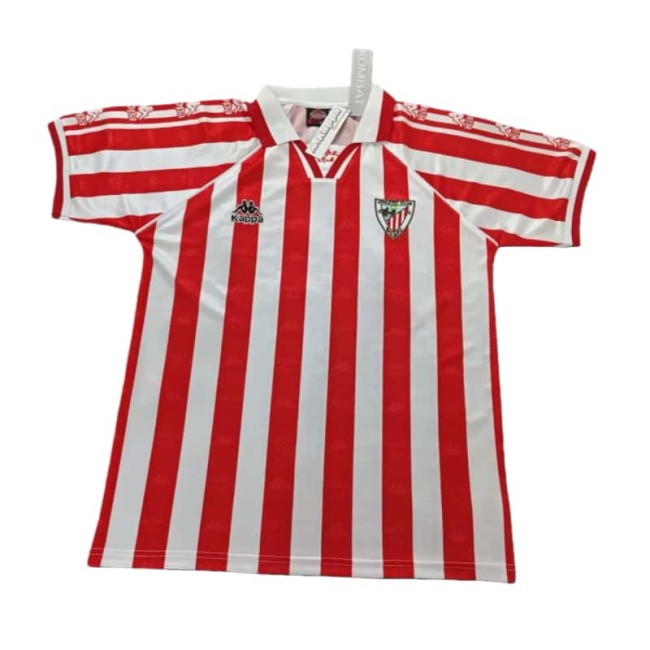 1995-97 Mens Retro  Athletic Bilbao 100th Anniversary Edition soccer jersey