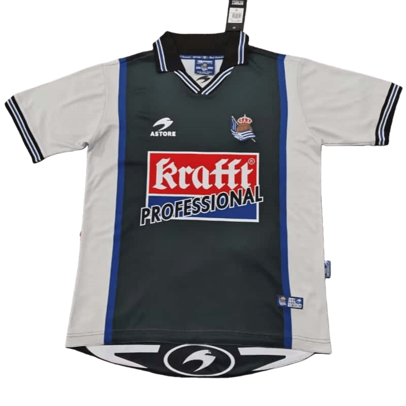 2000-02 Mens Real Sociedad Away Retro Soccer Jersey