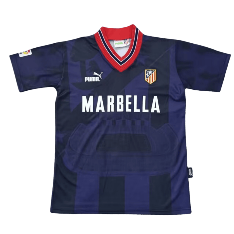 1995-96  Mens Atletico Madrid third away Retro soccer Jersey