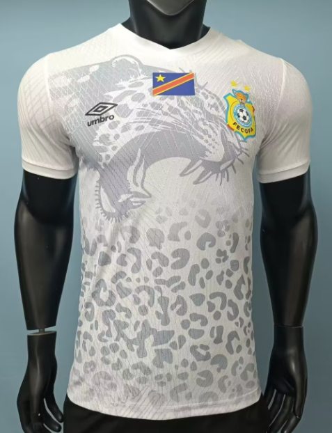 2026-27 Mens Democratic Congo  white Player version Soccer Jersey