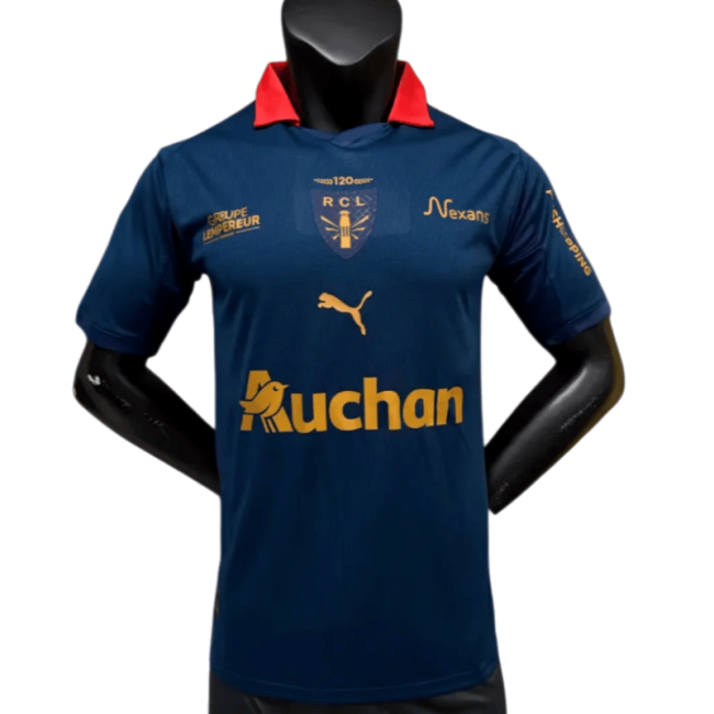 2025-2026 RC Lens Fourth Away Dark Blue Soccer Jersey