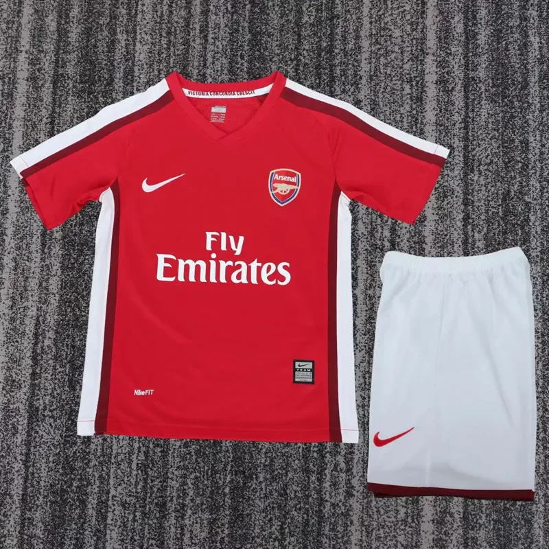 2009-2010 Kids Arsenal Home Retro Soccer Jersey