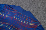 2025-26 Kids Barcelona variegated blue Half Pull Tracksuit #E25174(童装半拉链)