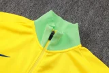 2025-26 Brazil Yellow Jacket Tracksuit #A25106