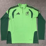 2025-26 Mens Mexico Half Pull green Sportswear Top