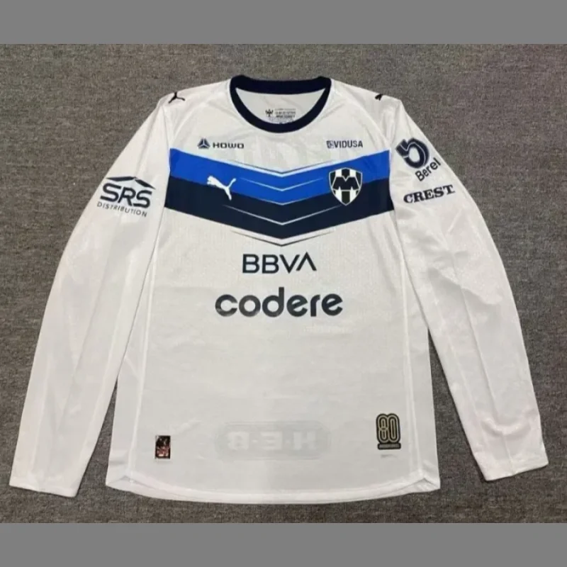 2025-26 Mens Monterrey FIFA Club World Cup away white long sleeve Player version Soccer Jersey