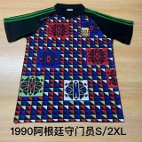 1990 Mens Argentina goalkeeper Retro soccer Jersey
