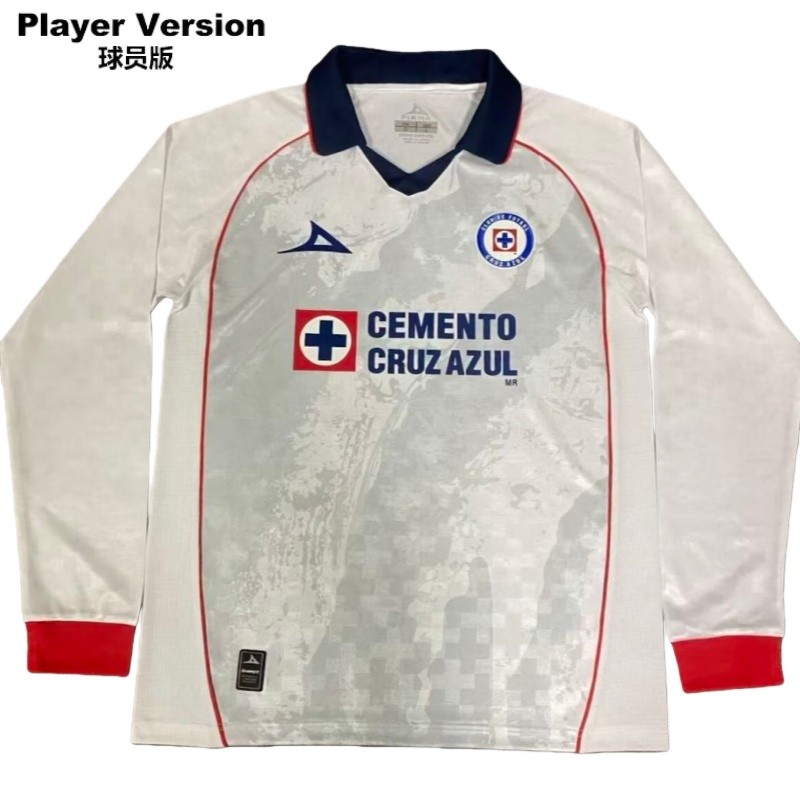 2025-26 Mens Monterrey Special Edition white long sleeve Player version Soccer Jersey