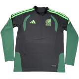 2025-26 Mens Mexico Half Pull black Sportswear Top