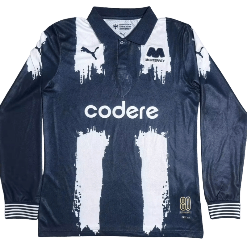 2025-26 Mens Monterrey 80th Anniversary long sleeve Soccer Jersey