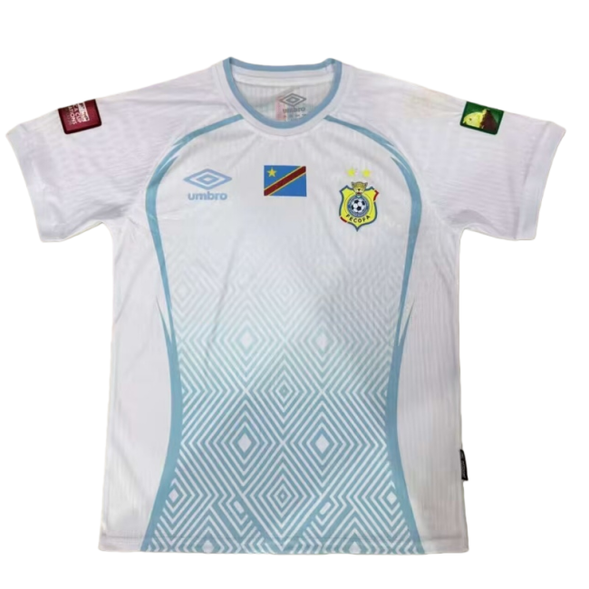 2026-27  Mens Democratic Congo away white Soccer Jersey