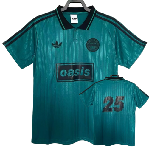 2025-26 Mens Oasis #25 green Polo soccer jersey