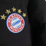 2025-26 Mens Bayern Munich black Hooded Jacket Cotton Coat