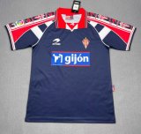 1999-00 Mens Sporting Gijon  Retro away soccer Jersey