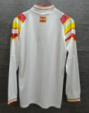 1996 Mens Retro Spain Away long sleeve soccer Jersey