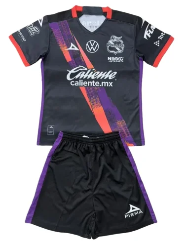 2025-2026 KIDS Puebla home black  Soccer Jersey
