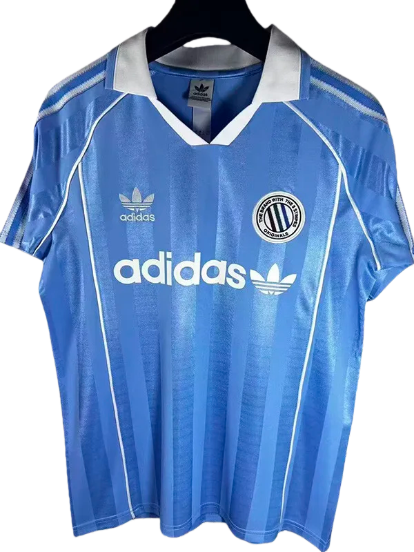 2025-26 Mens Ad Three Stripes Classic Edition Sky Blue Polo soccer jersey