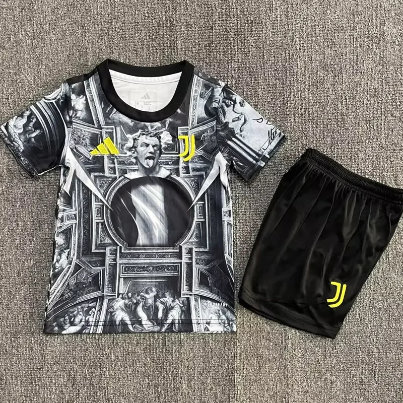2025-26 kids Juventus #10 Black Special Edition  Soccer Jersey