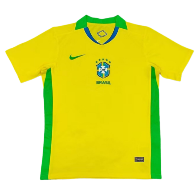 2025-26 Mens Brazil home yellow soccer jersey