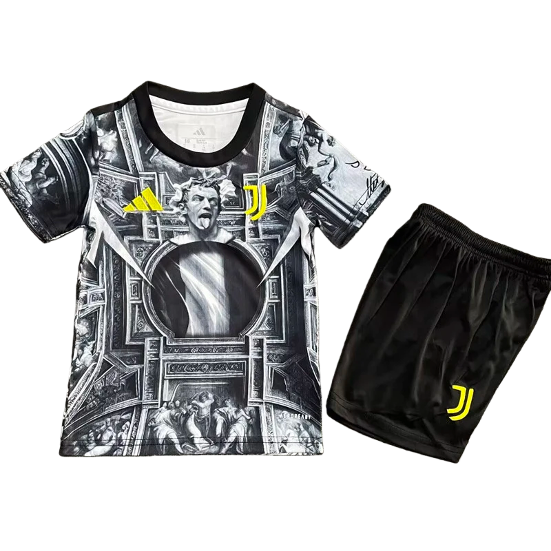 2025-26 kids Juventus #10 Black Special Edition  Soccer Jersey