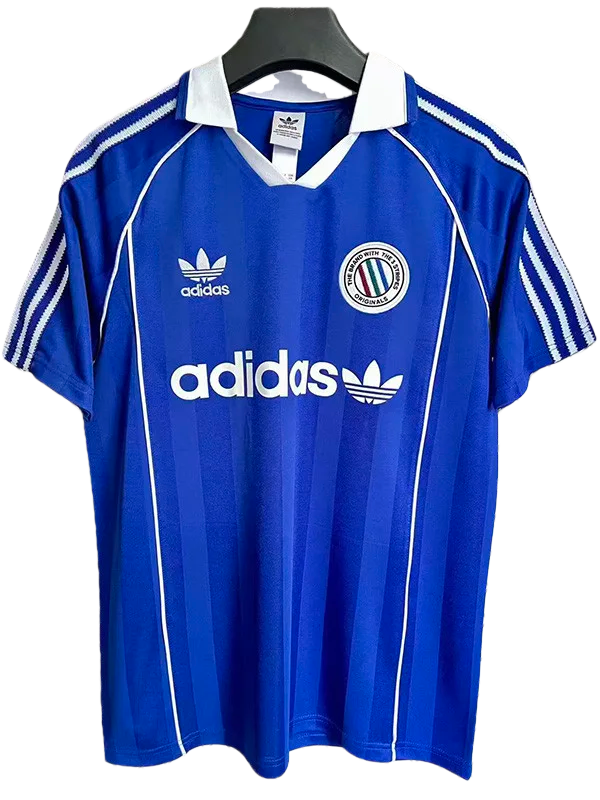 2025-26 Mens Ad Three Stripes Classic Edition Dark Blue Polo soccer jersey