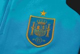 2025-26 Mens Spain Royal blue Hoodie Jacket Tracksuit