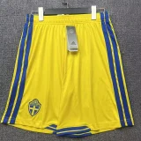2026-27 Mens Sweden Home Yellow Shorts Pants
