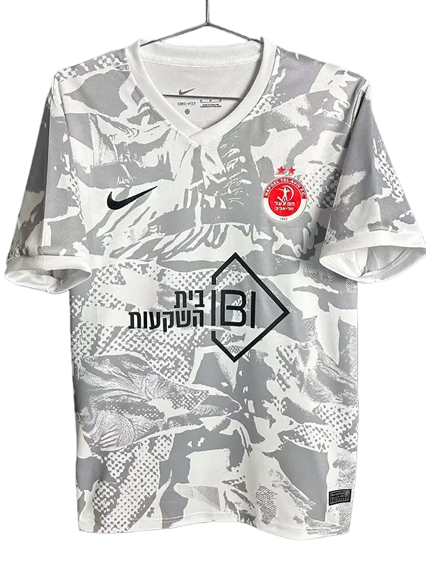 2025-26 Mens Hapoel Tel Aviv Grey Fans Soccer Jersey