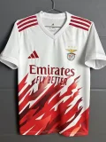 2025-26 Mens Benfica White Special Edition Soccer Jersey