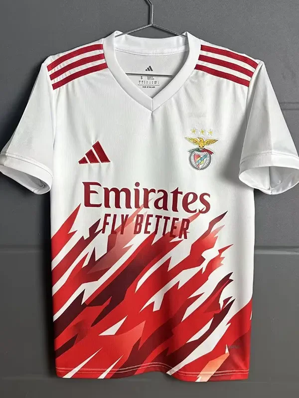 2025-26 Mens Benfica White Special Edition Soccer Jersey