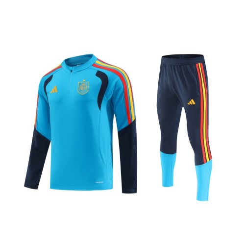 2025-26 Mens Spain Royal blue Hoodie Jacket Tracksuit