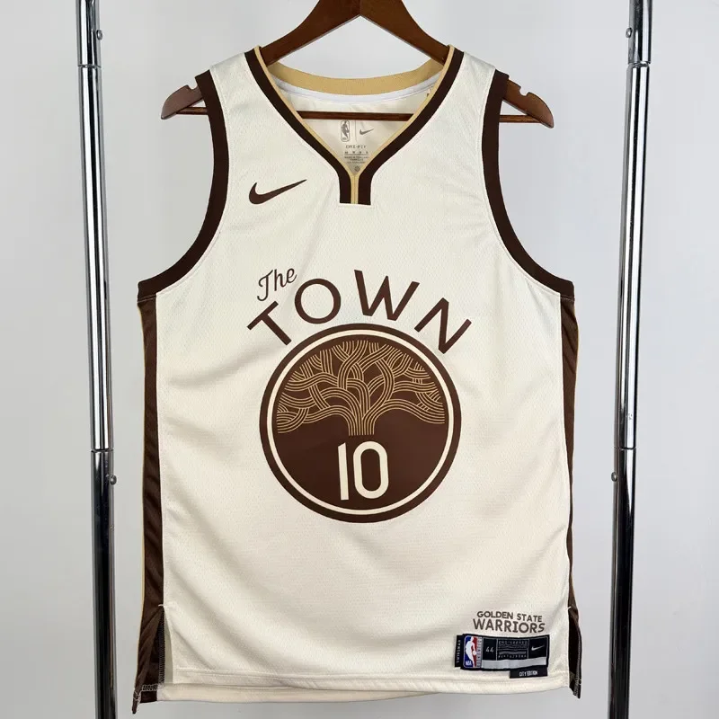 25-26 WARRIORS BUTLERIII #10 Khaki City Edition Top Quality Hot Pressing NBA Jersey (V领)